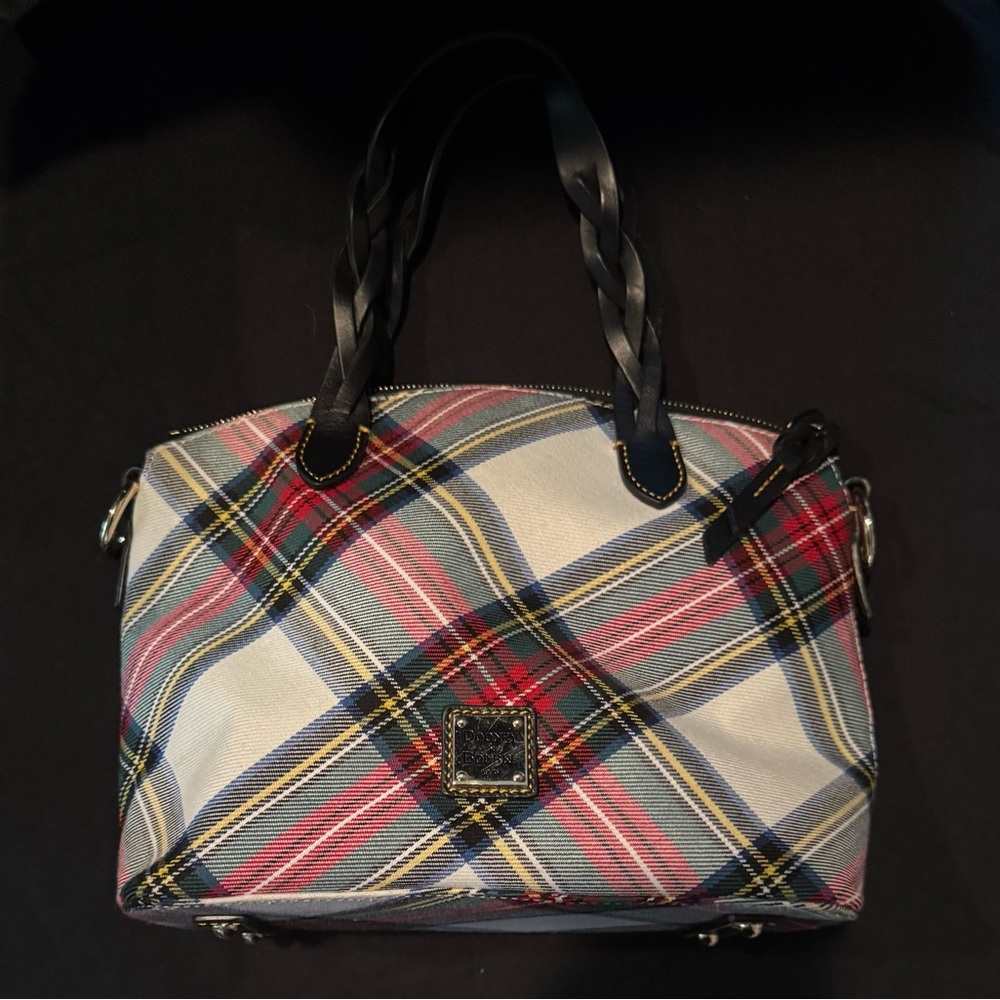 Dooney & Bourke Red and Blue Shoulder Bags with Elegant Design